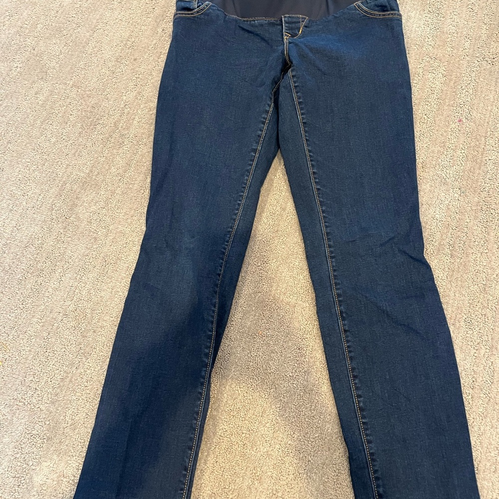 Old Navy maternity Women's Dark Blue Skinny Leg Jeans
